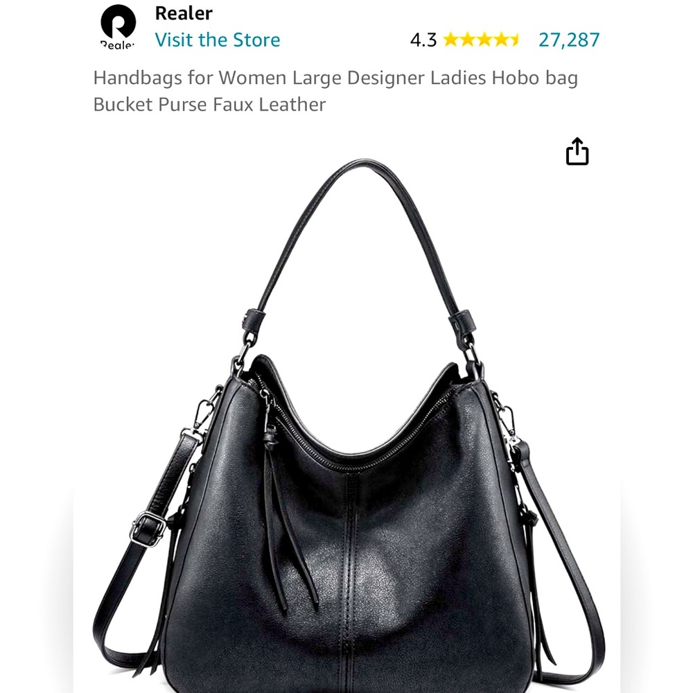 Black bag. Tried on, not worn.
